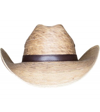 Cowboy Hats Large Mexican Palm Leaf Cowboy Hat Sombreros Vaqueros de Palma de Hombre- Flex Fit - Natural - CC18GRWNH45 $28.98