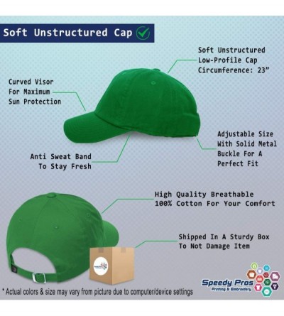 Baseball Caps Soft Baseball Cap Scuba Diving Instructor B Embroidery Dad Hats for Men & Women - Kelly Green - C718ZEZG9QL $15.66