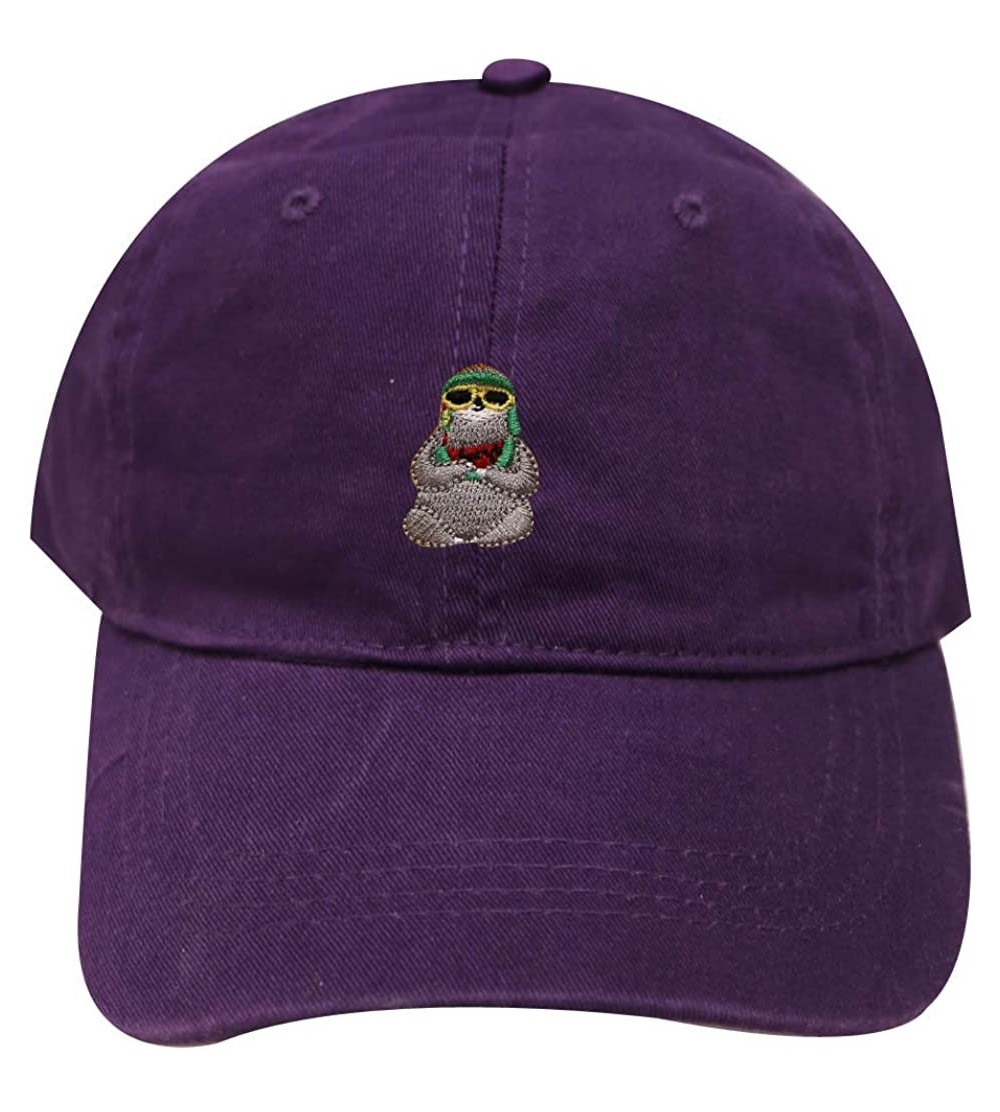 Baseball Caps Sloth Cotton Baseball Dad Caps - Purple - CE1846L6CG2 $12.37
