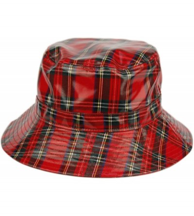 Rain Hats Women's Rain Hats Waterproof Rain Hat Wide Brim Bucket Hat Rain Cap - Cl4057red Pliad - CH1923D256M $12.11