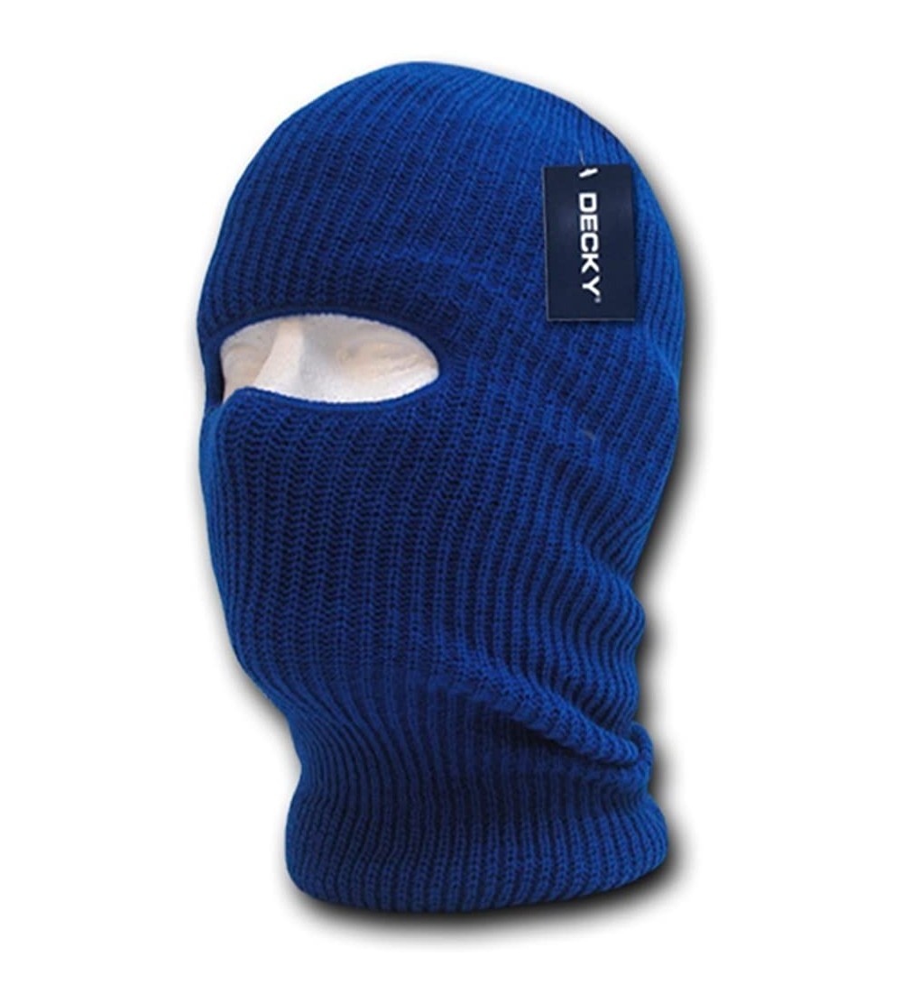 Balaclavas Face Mask 1 Hole Beanie - Royal - CU117E8PIW3 $11.71