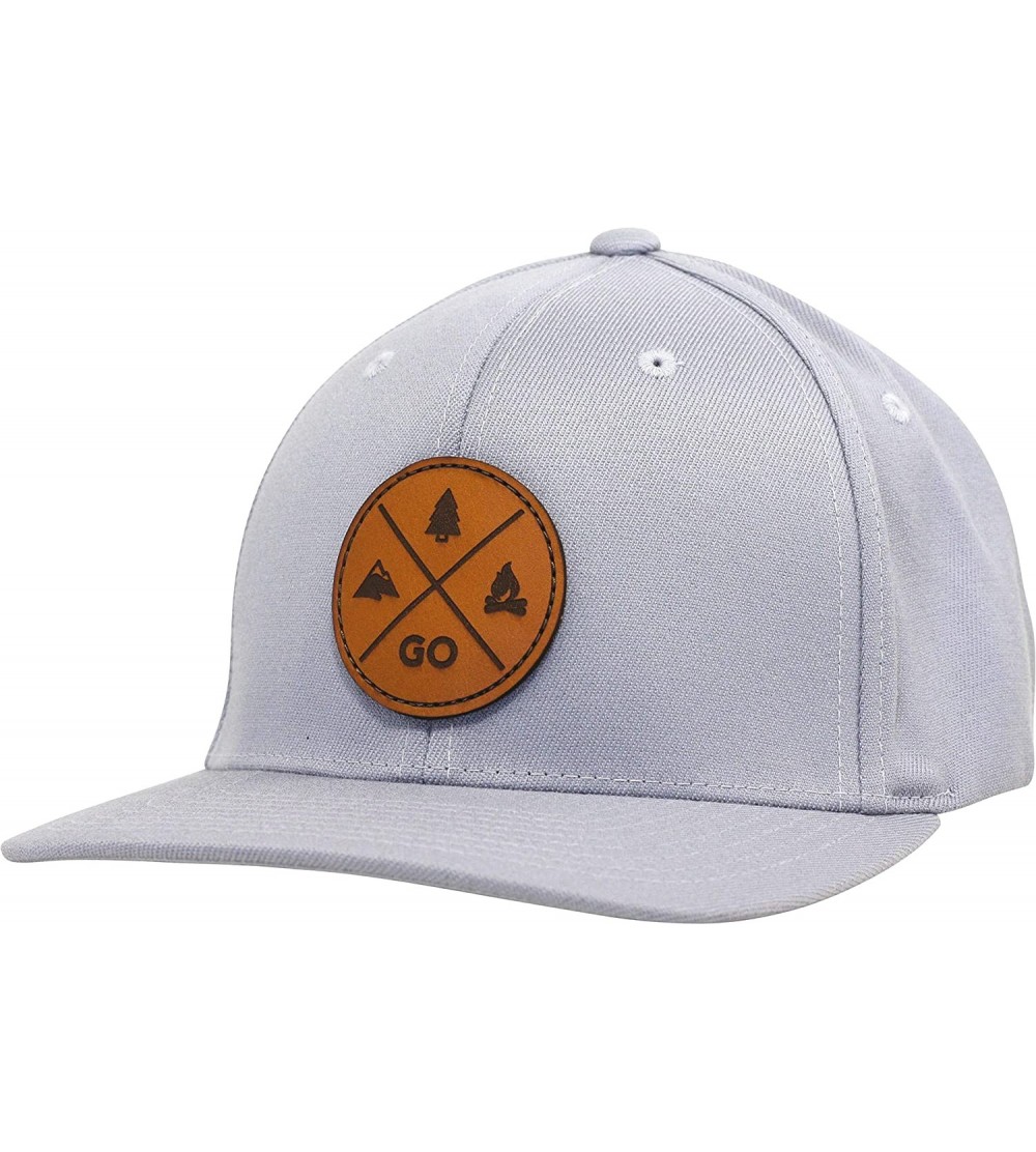 Baseball Caps Flexfit Pro Style Hat - GO Outdoors - Gray - CN18RCE9R57 $48.29