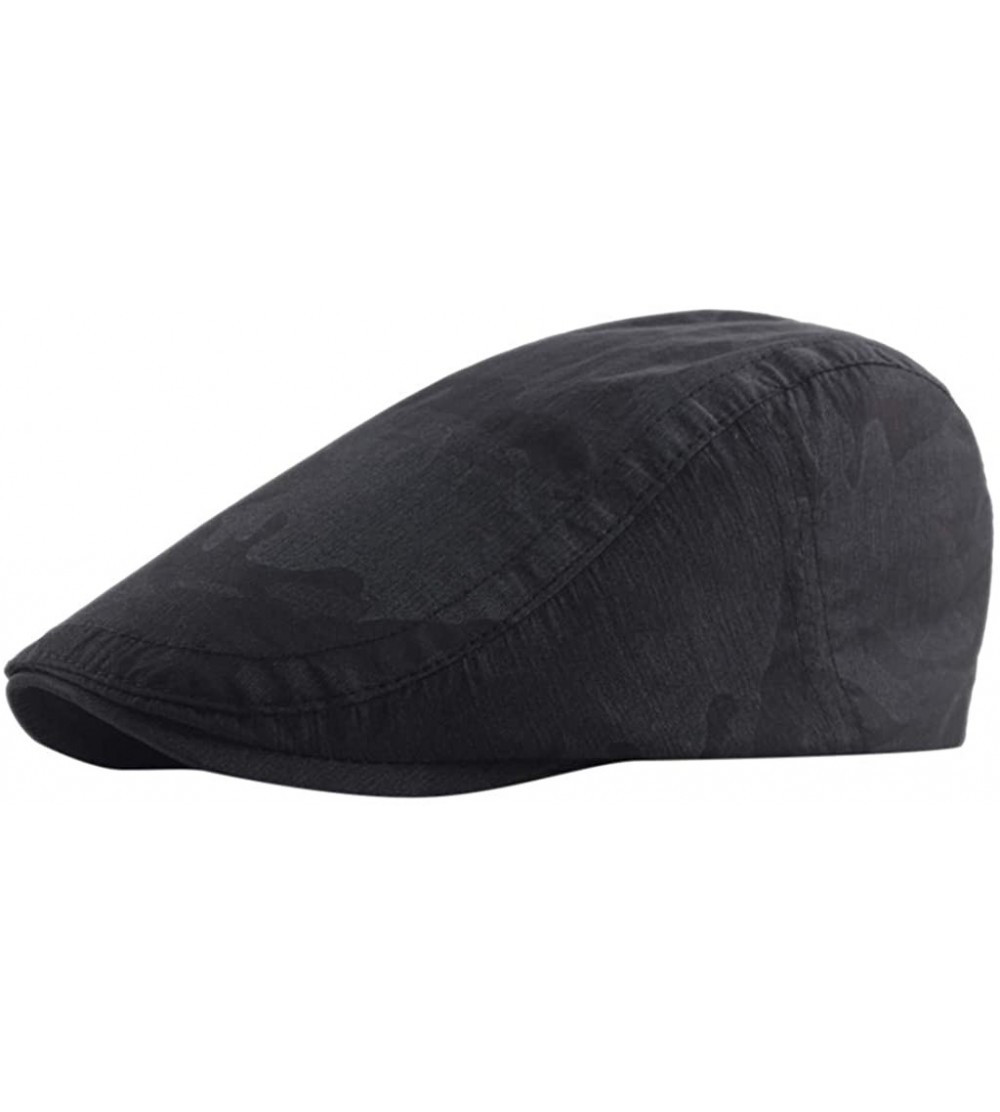 Newsboy Caps Breathable Hat Waterproof Quick Drying Newspaper - Black - CD18WIMCGG8 $9.56