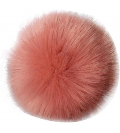 Skullies & Beanies Fashion DIY Faux Fox Fur Fluffy Pompom Ball for Knitting Hat Hats (Watermelon Red) - Watermelon Red - CG18...