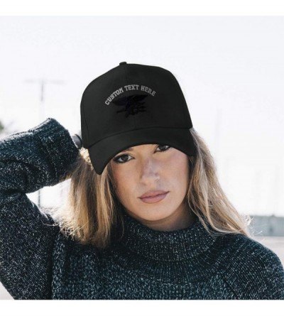 Baseball Caps Custom Baseball Cap Navy Seal Black Logo Embroidery Dad Hats for Men & Women - Navy - CB18SG3NNXL $21.57