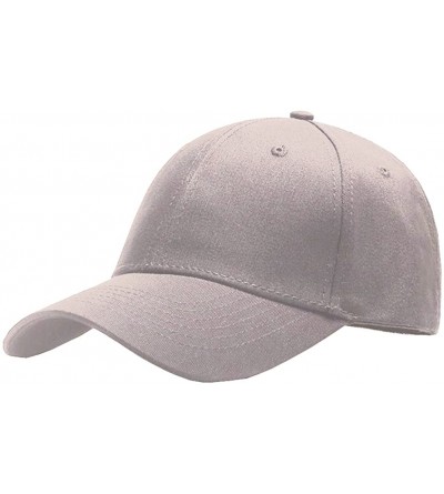 Baseball Caps Unisex Adjustable Plain Cap/Sun Hat/Trucker Dad Hats- Low Profile Cotton Cap - Khaki - CZ18CRA6MN5 $9.07