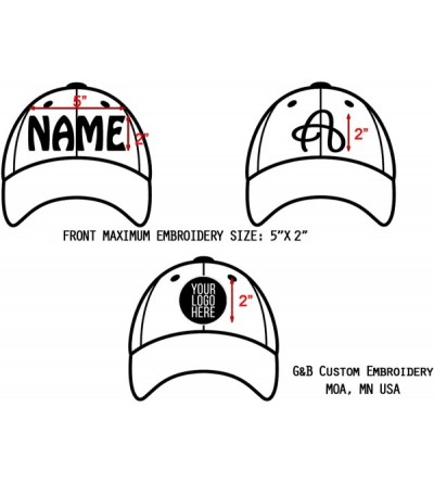 Baseball Caps Custom Embroidered Hat. Create Your Logo with Your Name and Initials. Flexfit Cap. - Grey - C118D0WIMM3 $21.83