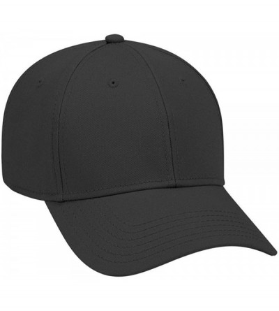 Baseball Caps 6 Panel Low Profile Superior Cotton Twill Cap - Black - CS12IVBCHNT $12.21