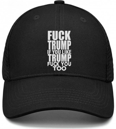 Baseball Caps Unisex Vintage Baseball Cap One Size 2020 Funny Anti Trump White Walking Dad Hat - Trump 2020 If - C718W78ULG4 ...