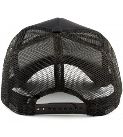 Baseball Caps Blank Mesh Adjustable Snapback Cotton 6-Panel Trucker Hat Cap - Brown - C311LZX4199 $11.56