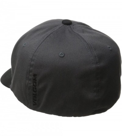 Baseball Caps Men's Full Stone Six Panel Xfit Flexfit Hat - Asphalt Black - CT12CM6FBCX $24.50