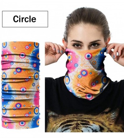 Balaclavas Unisex Multifunctional Seamless Bandana Face Mask Neck Gaiter Headwear Tube Mask Scarf - Circle 1 - C3197SSEKI2 $1...