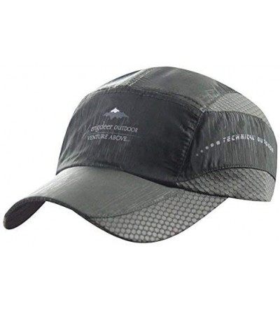 Baseball Caps Mens Golf Baseball Race Running Summer Mesh Tennis Ball Quick Dry Hat Cap Visor - Army Green - CE12KH3EJN5 $8.82