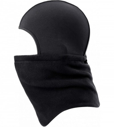 Balaclavas Original Double Layer Fleece - Heavyweight Neck Warmer Balaclava - Black + Black - C918TL2KEGI $18.50