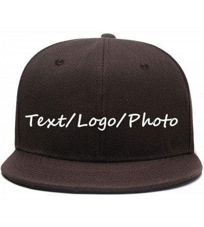 Baseball Caps Snapback Personalized Outdoors Picture Baseball - Brown - CM18I8YYGC6 $9.25