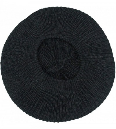 Berets Black Knit Soft Traditional Tami Beret Cap Hat - CK111XR0XC1 $15.79
