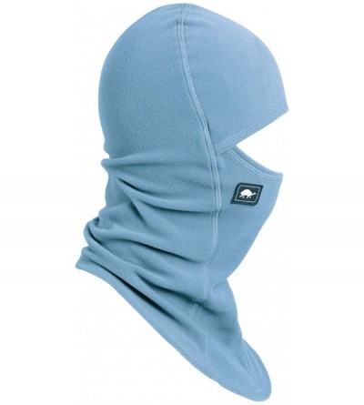 Balaclavas Micro Fur Fleece Ninja Single-Layer Performance Balaclava - Heron Blue - CA18XSEYW80 $22.94