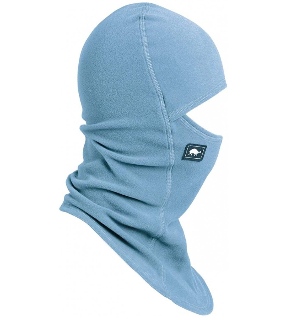 Balaclavas Micro Fur Fleece Ninja Single-Layer Performance Balaclava - Heron Blue - CA18XSEYW80 $22.94