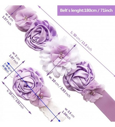 Headbands Maternity Flower Floral Pregnancy Photography - Light Purple - CB18M6DEKR8 $10.42