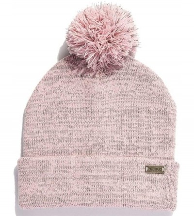 Skullies & Beanies Women's Reflective Yarn RKTek Pom Cuff Cap- Pale Orchid- One Size - C818A7LUGQO $18.90