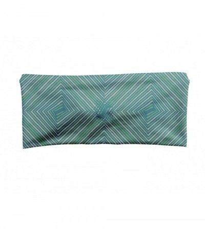 Headbands Ultimate Sports Sweat Wicking Headband (Aqua Blue Design) - Aqua Blue Design - CN18ZCMG3SD $7.99