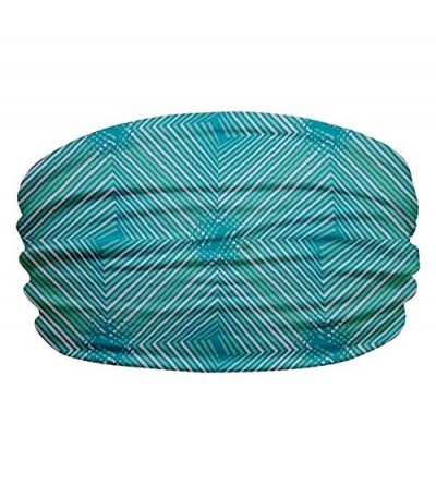 Headbands Ultimate Sports Sweat Wicking Headband (Aqua Blue Design) - Aqua Blue Design - CN18ZCMG3SD $7.99