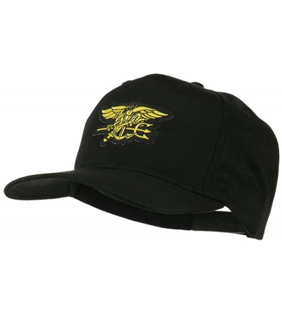 Baseball Caps US Navy Seals Symbol Patched Cap - Black - CR11Q3T5GGR $22.31