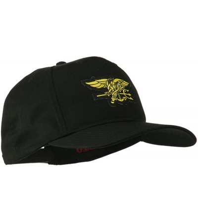 Baseball Caps US Navy Seals Symbol Patched Cap - Black - CR11Q3T5GGR $22.31