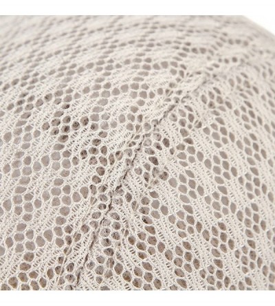 Newsboy Caps Men's Mesh Cotton Summer Ivy Hat Ascot Flat Cap Breathable Gatsby Newsboy Hat Cabbie Beret - Beige - CI18RH2HLHR...