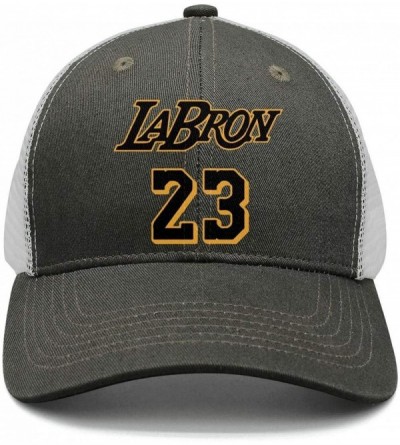 Skullies & Beanies La-bron-23_Funny_Logo Mens Adjustable Fashion mesh Snapback Hat - Balack Labron 23-13 - C918NLOIQ9G $20.91