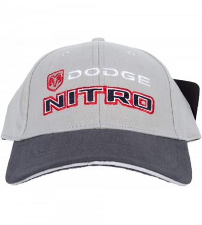 Baseball Caps Dodge Nitro Hat Embroidered Cap - Gray - CO111UYXGCB $44.48