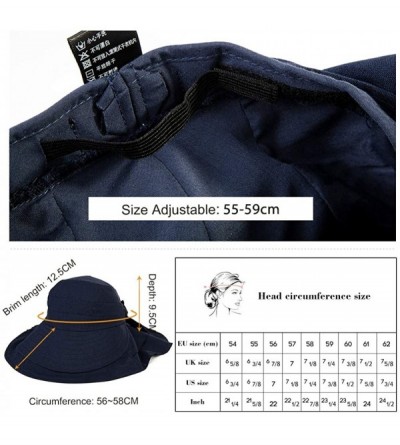 Sun Hats UV Protection Summer Sun Hat Women Packable Cotton Ponytail Chin Strap 55-59CM - 16031_beige - CC12GGQFARF $12.52
