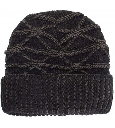 Skullies & Beanies Fashion Unisex Knit Cap Hedging Head Hat Beanie Cap Warm Outdoor Hat - Yb-black - CO194T6TRRK $8.77