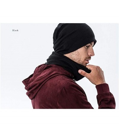 Skullies & Beanies Man Skull Cap Beanie Gun AK-47 Headwear Knit Hat Warm Hip-hop Hat - Red - CZ18KQ99Y0Z $18.11