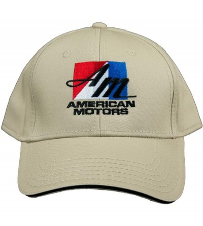 Baseball Caps American Motors Corporation Logo Hat Embroidered Cap - Bone - CA12LJPNM3N $50.39