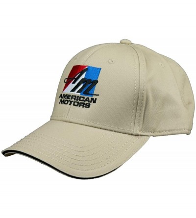 Baseball Caps American Motors Corporation Logo Hat Embroidered Cap - Bone - CA12LJPNM3N $19.56