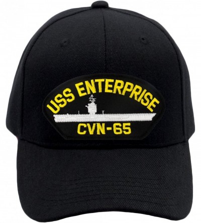 Baseball Caps USS Enterprise CVN-65 Hat/Ballcap Adjustable One Size Fits Most - Black - C618E5NGCE6 $26.43