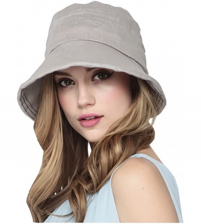 Sun Hats Womens Summer Foldable Sun Protection Gardening Sun Hat - Gray - CX11AZ6GAQR $10.96
