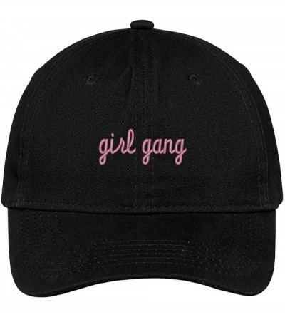 Baseball Caps Girl Gang Embroidered Soft Low Profile Adjustable Cotton Cap - Black - C012O6329QW $40.63