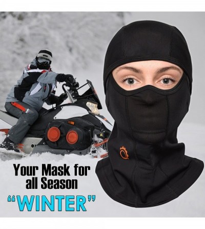 Balaclavas Balaclava Best Full Face Mask - Premium Ski Mask - Neck Warmer for Motorcycle and Cycling- Black (Black-3 Pack) - ...
