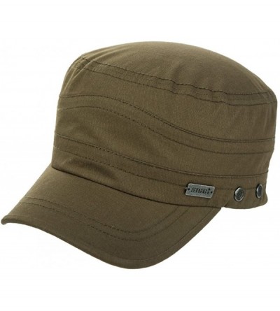 Newsboy Caps Mens Womens Cotton Military Cadet Hat Baseball Army Cap 56-64cm - 69251green - CD18WQH3KZ5 $20.09