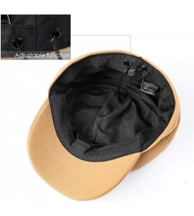 Berets Women Beret Newsboy Hat French Wool Cap Classic Autumn Spring Winter Hats - Camel - C418ARCRNES $18.02