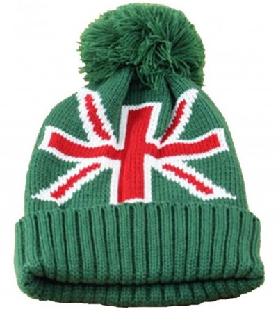 Skullies & Beanies Women Men Crochet Knitted Ball Stripe Stars Winter Warm Beanie Hat Ski Cap - Green - CH18KA9D6SR $31.27