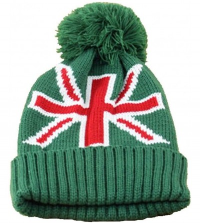 Skullies & Beanies Women Men Crochet Knitted Ball Stripe Stars Winter Warm Beanie Hat Ski Cap - Green - CH18KA9D6SR $17.09