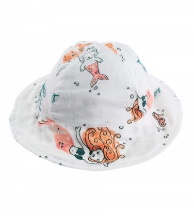 Sun Hats Oh So Soft Muslin Baby Sun Hat - Mermaids - Mermaids - CF18QK5OUMW $15.49