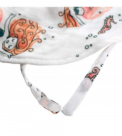 Sun Hats Oh So Soft Muslin Baby Sun Hat - Mermaids - Mermaids - CF18QK5OUMW $15.49