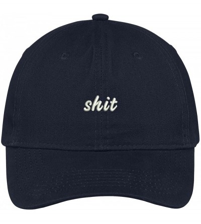 Baseball Caps Shit Embroidered Adjustable Cotton Cap Dad Hat - Navy - C512JADJ5R7 $17.90