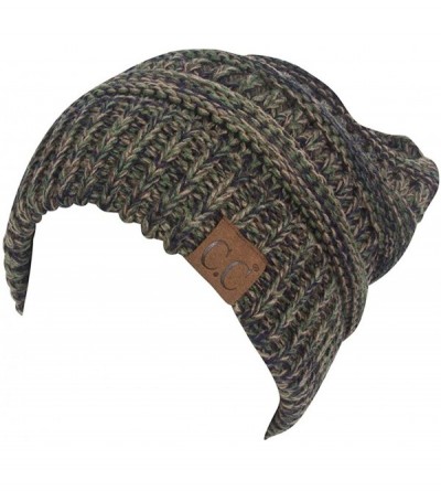 Skullies & Beanies Adult 4 Tone Soft Beanie - Dark Green - CY193QR3RYL $12.15