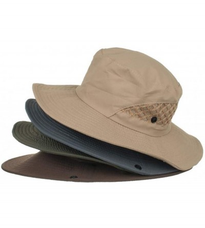 Sun Hats Sun Hat- Fashion Summer Outdoor Sun Hat Bucket Mesh Hat Drying Fishing Cap - Coffee - CE18TZMO6YH $9.51