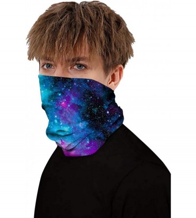 Balaclavas Gaiter Bandana Breathable Balaclava Protection - I-blue With Purple - CR197YCITH7 $24.51